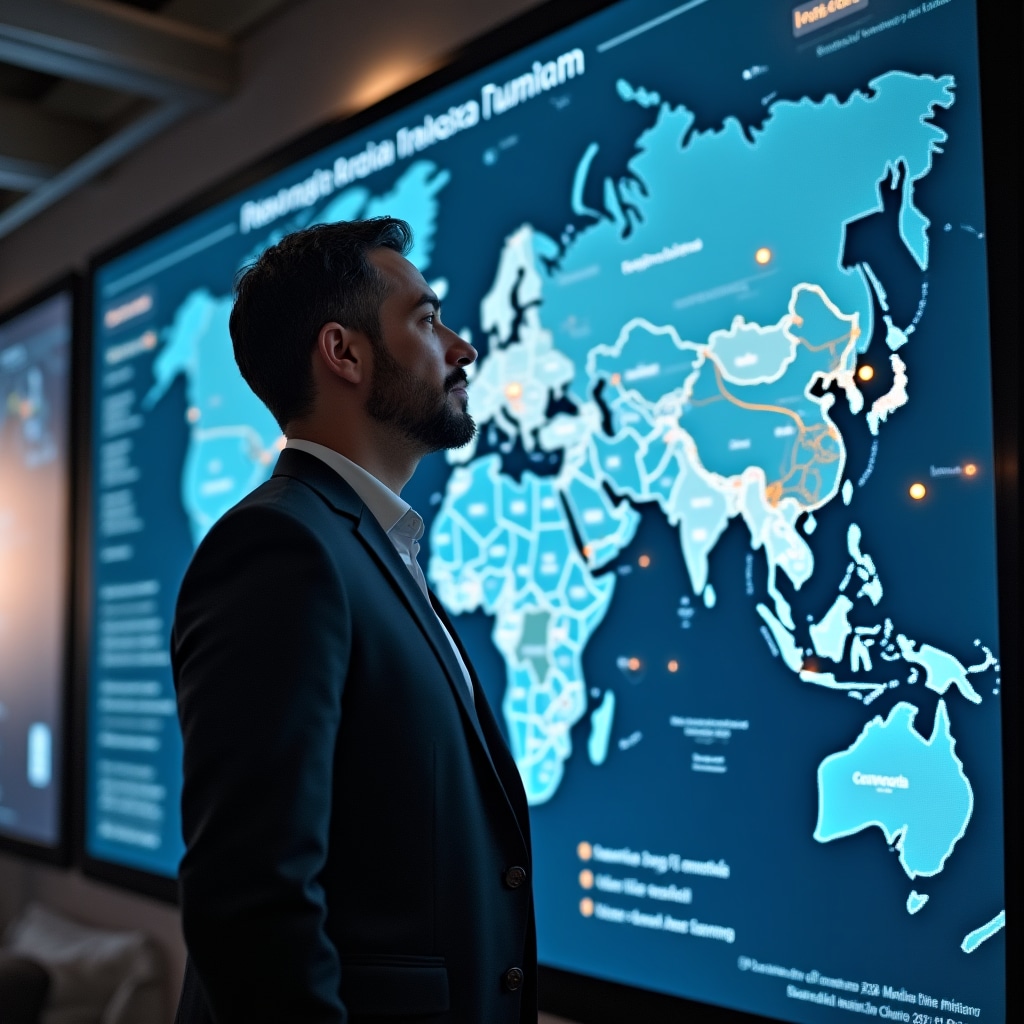 Global map showing crowdlending market presence